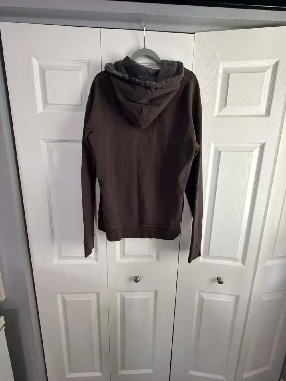 True Religion Brown Hoodie Sweatshirt With Horseshoe Logo Size L